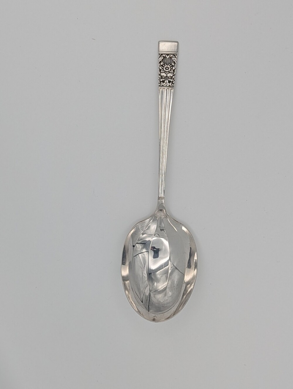Oneida Community Pierced Silver Plate Serving/Casserole Spoon